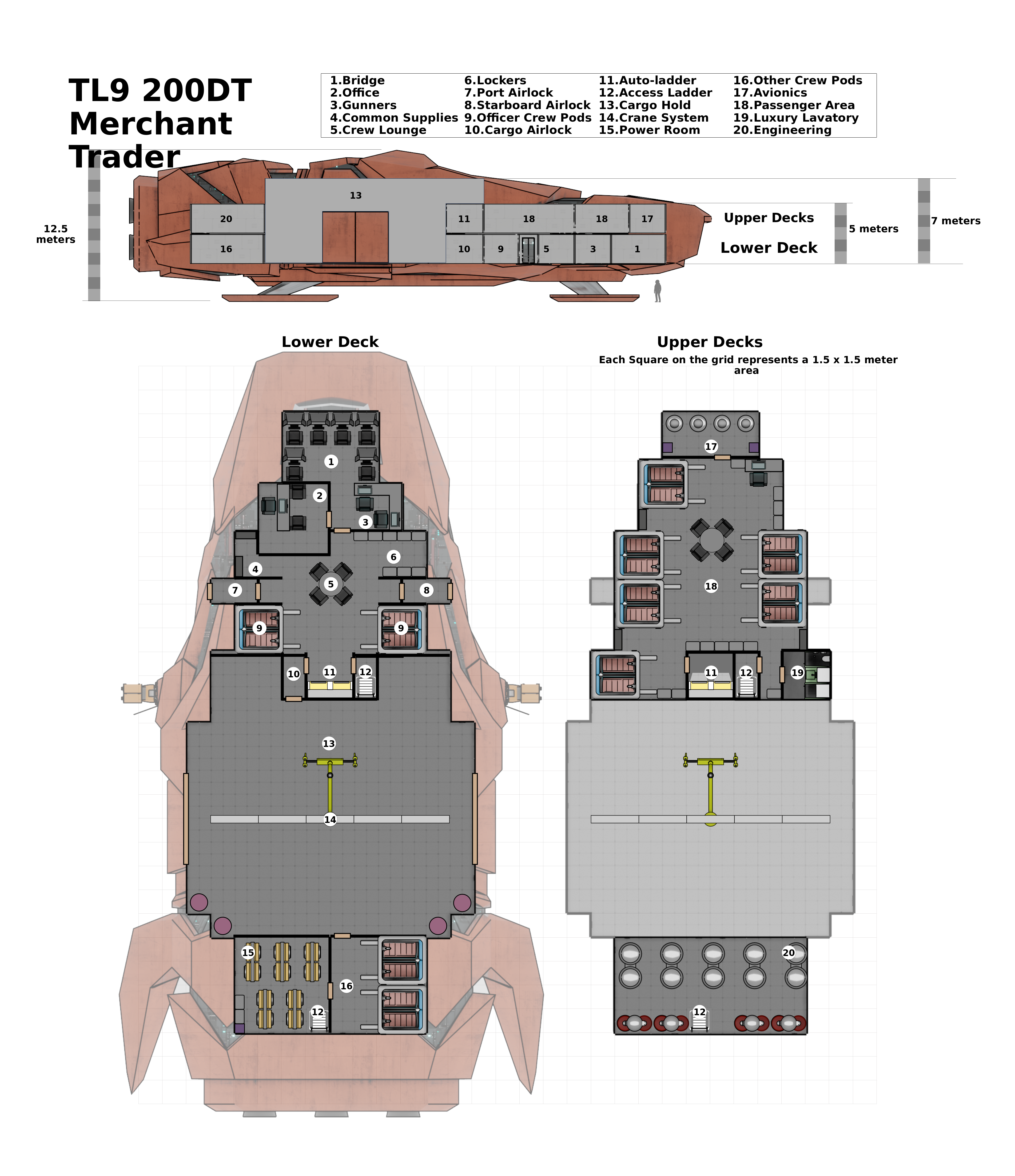 200DT Merchant Trader editable deckplan